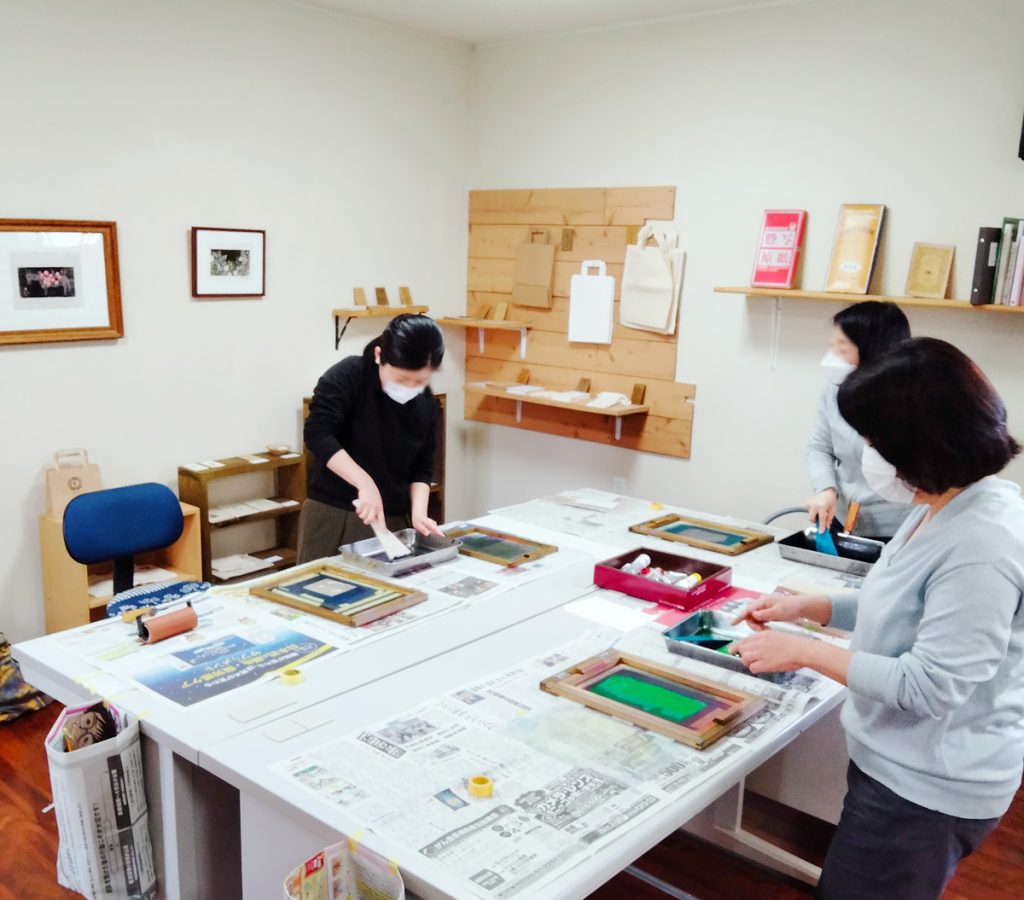 福岡県イラスト版画教室