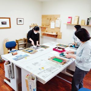 福岡県久留米市イラスト版画教室