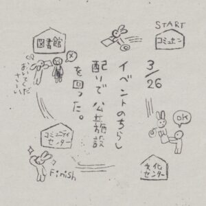 ガリ版絵日記イベント広報方法