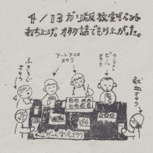 ガリ版絵日記イベント打ち上げ