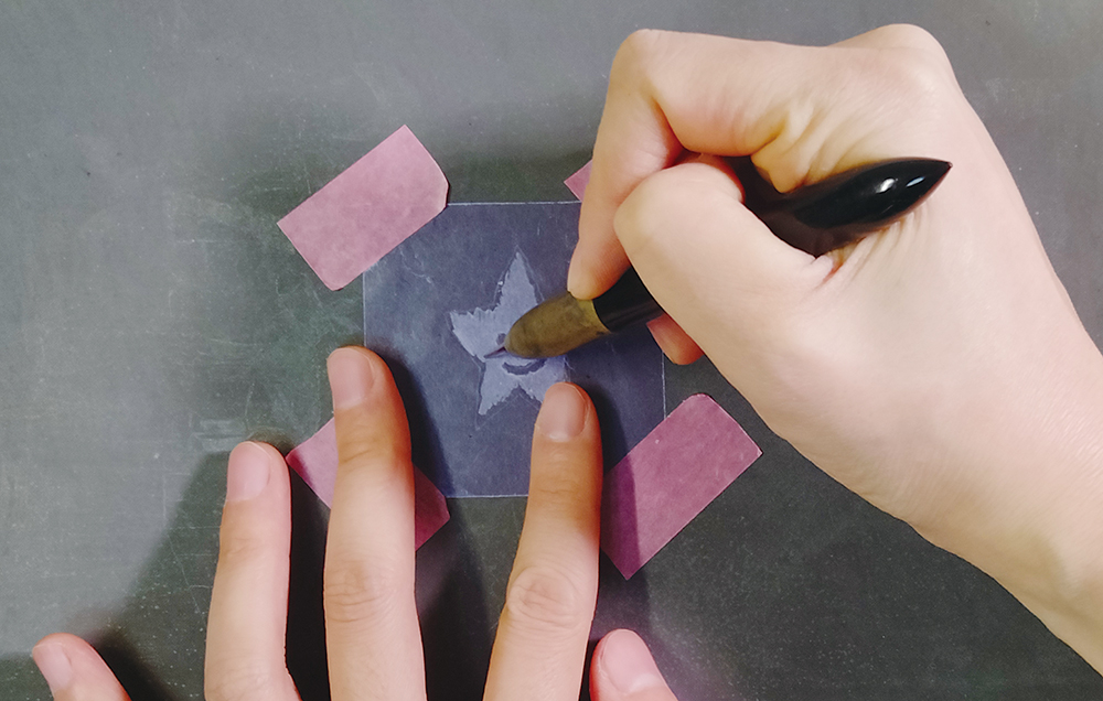 ガリ版のやり方製版