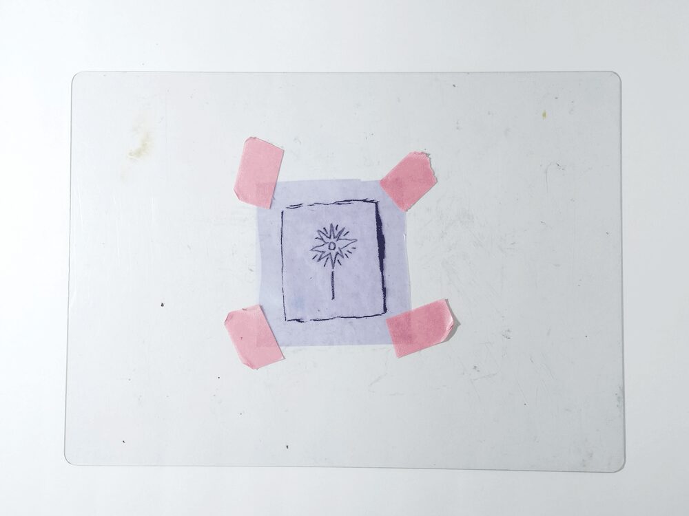 ガリ版版画の1種類「描圧還元法」