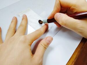 ガリ版回転鉄筆の使い方